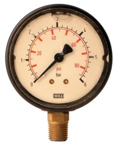 Manometer, Edelstahl-Glyzerin, 0-16 bar