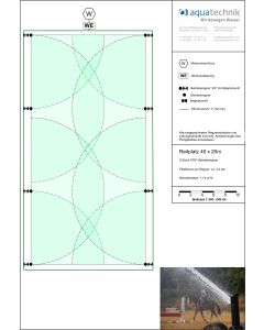 Reitplatz BASIC 40 x 20 m, 8 Regner, elektr. Einzelsteuerung